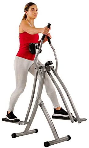 Sunny Health & Fitness SF-E902 Air Walk Trainer Elliptical Machine Glider w/LCD Monitor