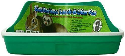 Ware Manufacturing Plastic Scatterless Lock-N-Litter Small Pet Pan- Colors May Vary