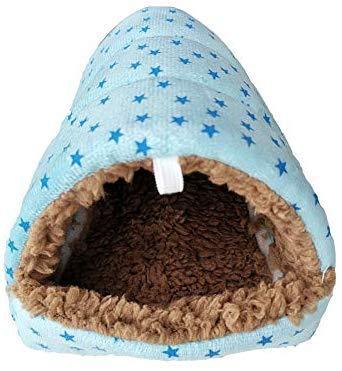 WOWOWMEOW Hamsters Polka Dot Warm Fleece Cave Bed Small Animals Hanging Cage Hideout