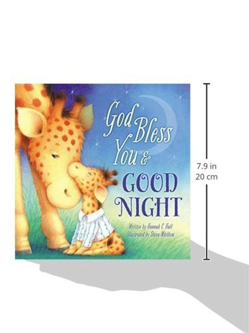 Baby Gift Set, Christening, Baptism, Baby Shower Gift - Includes God Created Everything Night Light and God Bless You and Good Night Book