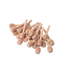 3 Inch mini wooden honey dipper sticks,honey Jar dispense drizzle honey and wedding party favors.(Pack of 65)