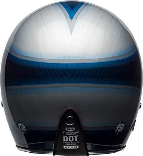 Bell Custom 500 Carbon Open-Face Motorcycle Helmet (Ace Cafe Tonup Black/White, X-Large)