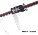 VINCA DCLA-0605 Quality Electronic Digital Vernier Caliper Inch/Metric/Fractions Conversion 0-6 Inch/150 mm Stainless Steel Body Red/Black Extra Large LCD Screen Auto Off Featured Measuring Tool