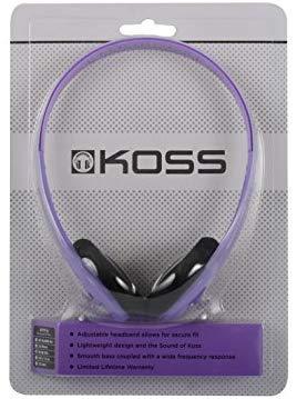 Koss KPH7 Lightweight Portable Headphone, Black