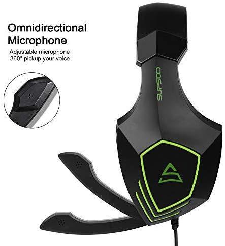 MODOHE G830 Gaming Headset 3.5 mm Wired Over Ear,with Microphone Noise Cancelling Gaming Headphones for Xbox 360/PC/PS4/PS4 PRO/Xbox One/Xbox One S,etc(Black)