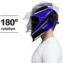 Solar Powered Welding Helmet Auto Darkening Professional Hood with Wide Lens Adjustable Shade Range 4/9-13 for Mig Tig Arc Weld Grinding Welder Mask