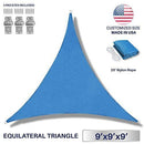 Windscreen4less 8' x 8' x 8' Triangle Sun Shade Sail - Beige Durable UV Shelter Canopy for Patio Outdoor Backyard - Custom Size Available