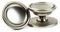 25 Pack: Large Cabinet Hardware Knob in Satin Nickel with Backplate