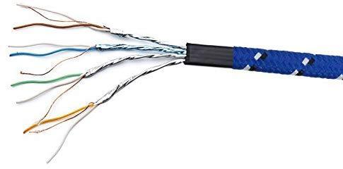 Outdoor Cat 7 Ethernet Cable 50ft, LiuTian 26AWG Heavy-Duty Cat7 Networking Cord Patch Cable RJ45 10 Gigabit 600hz LAN Wire Cable STP Waterproof.