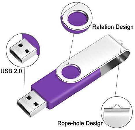 4GB Memory Stick USB 2.0 Flash Drive 10 Pack Bulk Thumb Drives 4 GB Portable Swivel Data Sticks Zip Drive Green PenDrive Jump Drive for Data Storage by FEBNISCTE