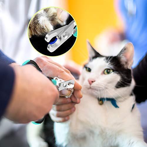 Updated 2019 Version Cat Nail Clippers and Trimmer - Professional Pet Nail Clippers and Claw Trimmer – Best Cat Claw Clippers for Bunny Rabbit Puppy Kitten Ferret Kitty and Small Animals - Sharp, Safe