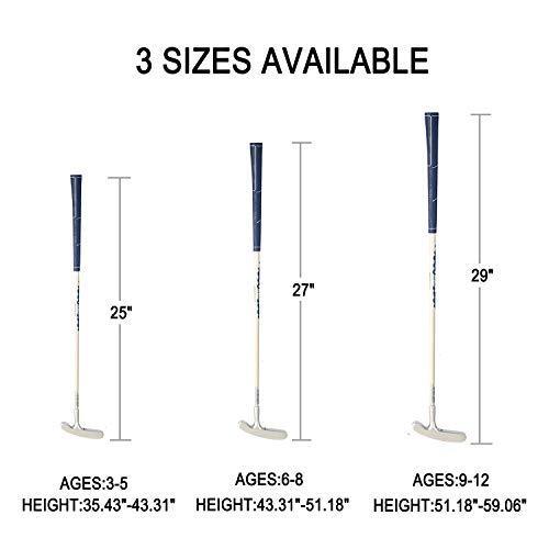 Acstar Two Way Junior Golf Putter Kids Putter Both Left and Right Handed Easily Use 3 Sizes for Ages 3-5 6-8 9-12