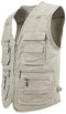 LUSI MADAM Mens Outdoor Vest Multi-Pockets Casual Vest for Work Fishing Photography Journalist