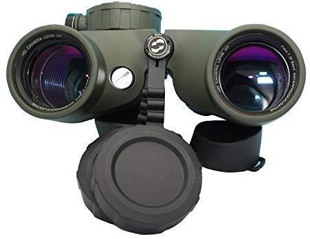 Hooway 7x50 Waterproof Fogproof Military Marine Binoculars w/Internal Rangefinder & Compass for Navigation,Boating,Fishing,Water Sports,Hunting and More