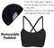 AKAMC Women's Removable Padded Sports Bras Medium Support Workout Yoga Bra 3 Pack