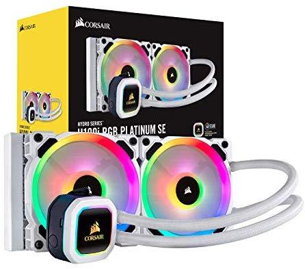 Corsair Hydro Series, H100i RGB PLATINUM SE, 240mm Radiator, Dual LL120 RGB PWM Fans