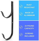 Aquatix Pro Pool Pole Hanger Premium 4pc Blue Aluminium Holder Set, Ideal Hooks for Telescopic Poles, Skimmers, Leaf Rakes, Nets, Brushes, Vacuum Hose, Garden Tools and Swimming Pool Accessories