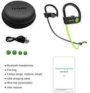 Bluetooth Headphones, Letsfit Wireless Headphones, IPX7 Waterproof Sports Earphones Gym Running, HD Stereo Headset w/Mic, 8 Hours Battery Noise Cancelling Bluetooth Earbuds