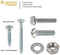 Deluxe Hardware Assortment Kit with Professional"No Mix" Case (1,300 Piece, 60 Sizes, Nuts, Bolts, Washers & Screws)