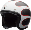 Bell Custom 500 Carbon Open-Face Motorcycle Helmet (Ace Cafe Tonup Black/White, X-Large)