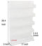 TQVAI 5 Tier Wall Mount Spice Rack Organizer Kitchen Spice Storage Shelf - Made of Sturdy Punching Net, White