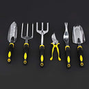 SONGMICS 9 Piece Garden Tool Set Includes Garden Tote and 6 Hand Tools Heavy Duty Cast-aluminum Heads Ergonomic Handles UGGB31L