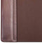 Dacasso Chocolate Brown Leather 34 by 20-Inch Desk Pad with Side Rails