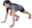 Synergee Core Sliders. Dual Sided Use on Carpet or Hardwood Floors. Abdominal Exercise Equipment