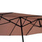 Outsunny VD-3454OPBE Crank-Tan 15' Double-Sided Twin Outdoor Market Patio Umbrella with Cran, L x 8.85'W x 7.9'H