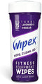 Wipex Natural Gym & Fitness Equipment Wipes, Vinegar & Lavender, 75ct Canister, Great for Yoga Mats, Pilates & Dance Studios, Home & Corp Gym, Peloton & Cycle Bikes, Spas