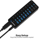 Sabrent 4-Port USB 3.0 Hub with Individual LED Power Switches (HB-UM43)