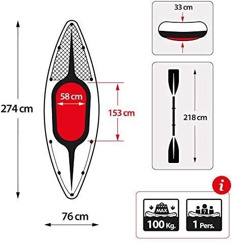 Intex Challenger K1 Kayak, 1-Person Inflatable Kayak Set with Aluminum Oars and High Output Air Pump