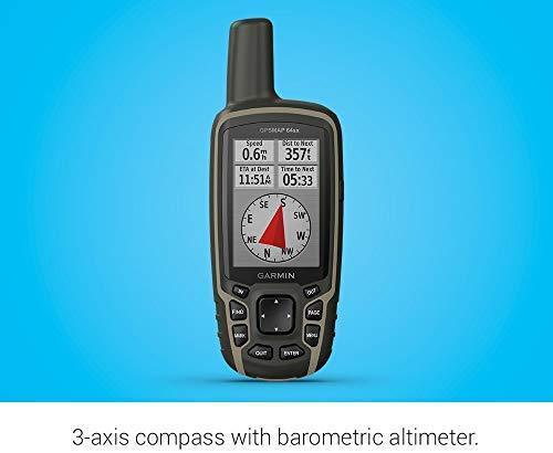 Garmin GPSMAP 64sx, Handheld GPS with Altimeter and Compass, Preloaded with TopoActive Maps