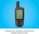 Garmin GPSMAP 64sx, Handheld GPS with Altimeter and Compass, Preloaded with TopoActive Maps