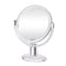 Gotofine Double Sided Magnifying Makeup Mirror, 1X & 10X Magnification with 360 Degree Rotation- Clear & Transparent