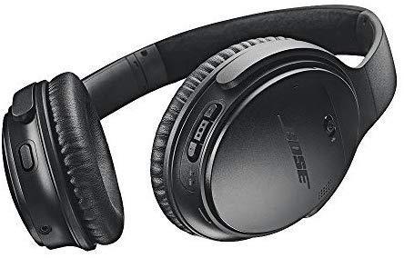 Bose QuietComfort 35 II Wireless Bluetooth Headphones, Noise-Cancelling, with Alexa voice control, enabled with Bose AR – Black