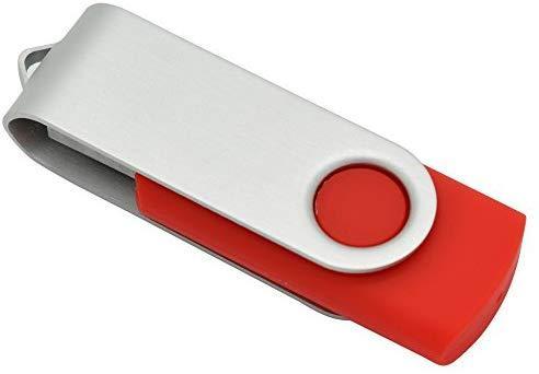 RAOYI 100PCS 4G USB Flash Drive USB 2.0 4GB Flash Drive Memory Stick Fold Storage Thumb Stick Pen New Swivel Design Red