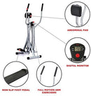 Sunny Health & Fitness SF-E902 Air Walk Trainer Elliptical Machine Glider w/LCD Monitor