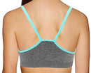 AKAMC 3 Pack Women's Medium Support Cross Back Wirefree Removable Cups Yoga Sport Bra