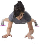 Synergee Core Sliders. Dual Sided Use on Carpet or Hardwood Floors. Abdominal Exercise Equipment