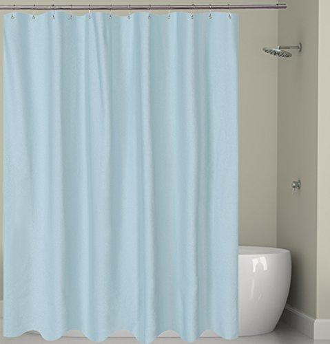 Barossa Design Waterproof Fabric Shower Curtain or Liner Hotel Quality, Machine Washable, White Shower Curtain Liner for Bath Tub, 72x72 Inches