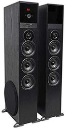 Rockville TM150B Black Home Theater System Tower Speakers 10" Sub/Blueooth/USB