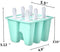 Goging Popsicle Mould，Popsicle Molds 6 Pieces Silicone Ice Pop Molds BPA Free Popsicle Mold Reusable Easy Release Ice Pop Make (Green)