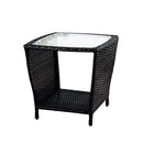 Great Deal Furniture Easton Outdoor Black Wicker Accent Table