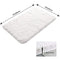 Lifewit 20" x 32" Soft Shaggy Bath Mat Non-Slip Rubber Bathroom Rug Mats Water Absorbent White