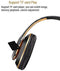 6S Wireless Headphones Over Ear,Noise Cancelling Foldable Wireless Stereo Headsets Earbuds with Built-in Mic, Micro SD/TF, FM for iPhone/Samsung/iPad/PC (Black & Gold)