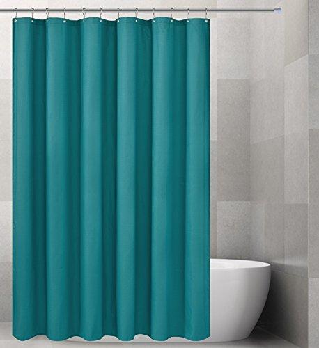 Barossa Design Waterproof Fabric Shower Curtain or Liner Hotel Quality, Machine Washable, White Shower Curtain Liner for Bath Tub, 72x72 Inches