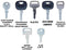 Construction Equipment Master Keys Set-Ignition Key Ring for Heavy Machines, 36 Key Set