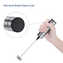 Sedhoom Handheld Battery Operated Double Powerful Electric Milk Frother with Additional Single Spring Whisk Head