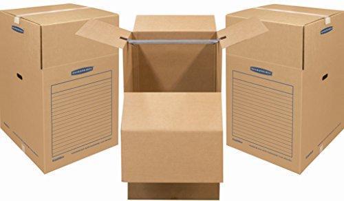 Bankers Box SmoothMove Wardrobe Moving Boxes, Tall, 24 x 24 x 40 Inches, 1 Pack (7711002)